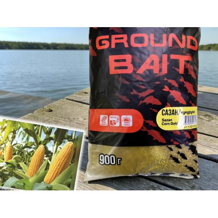 Прикормка Ground bait Сазан/кукуруза 900 грамм