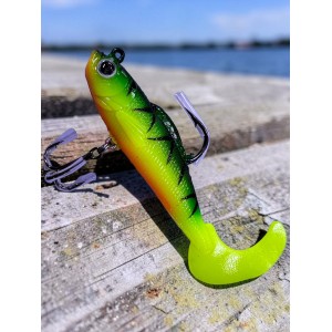 Силиконовая рыбка с крючками №5555 10 см color №016 Т,ех