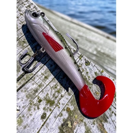 Силиконовая рыбка с крючками №5555 14 см color №018 Т,ех