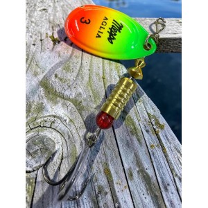 Блесна вращающаяся (вертушка) с лепестком 3 цвет Tiger/Fluo Firetiger 6,5 см Мер Блесна вращающаяся (вертушка) с лепестком 3 цвет Tiger/Fluo Firetiger 6,5 см Мер