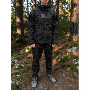 Мужской демисезонный костюм Softshell, мембрана, флис, камуфляж
