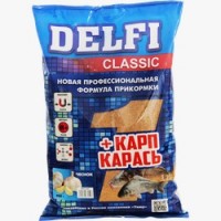 Прикормка DELFI Classic (карп + карась; чеснок, 800 г)