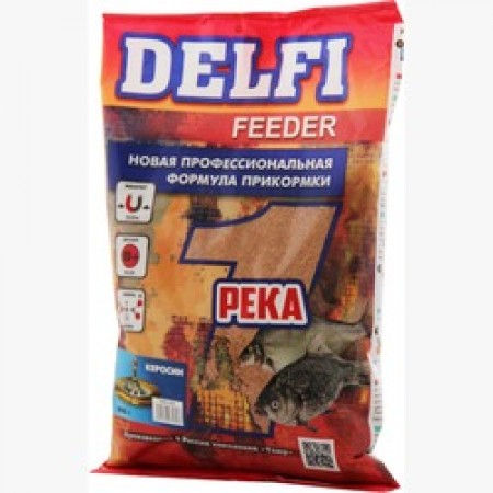 Купить Прикормка DELFI Feeder (река; керосин, 800 г)